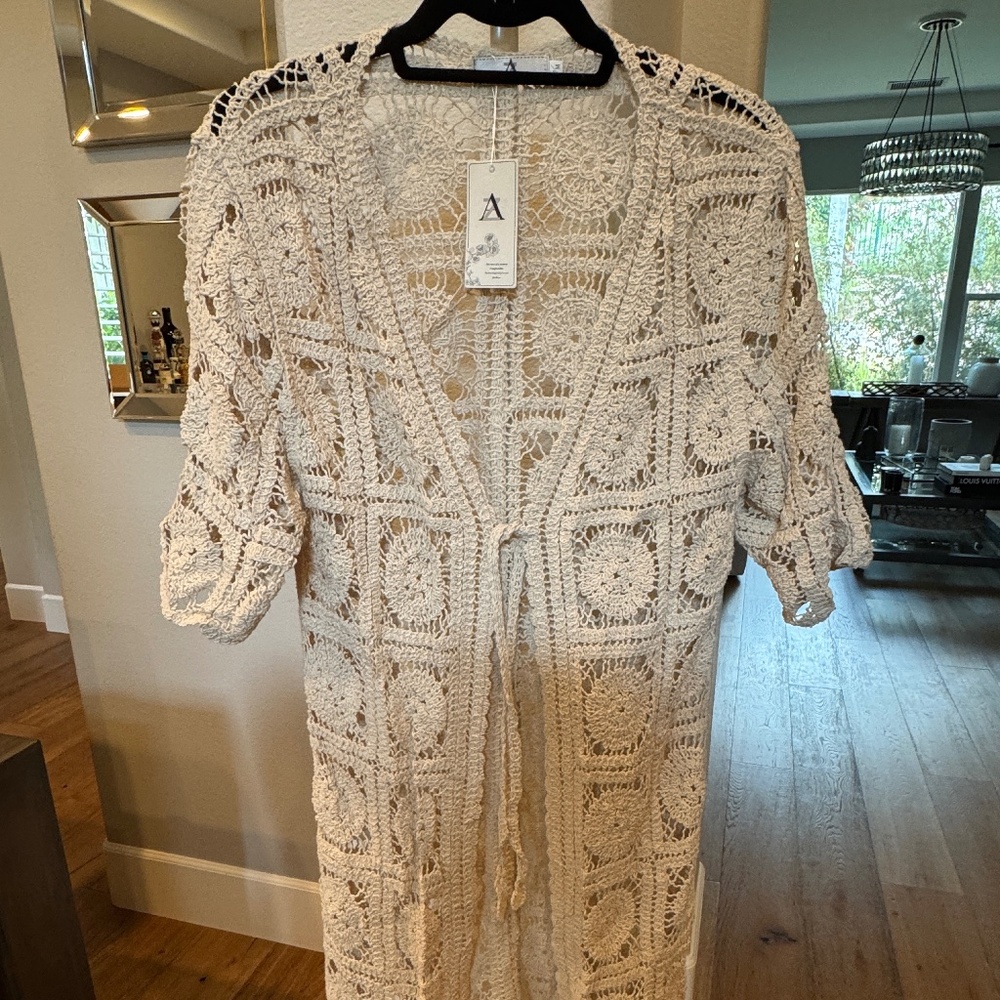 AZ BOHO CROCHET CARDIGAN S/M